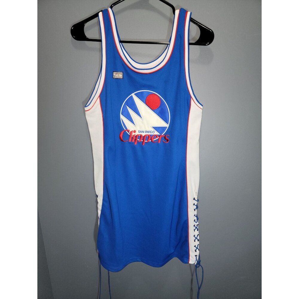 San Diego Clippers Hardwood Classics Jersey Mini Dress Women's Size L